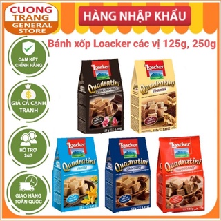 Bánh Xốp Quadratini Loacker các vị 125g, 250g