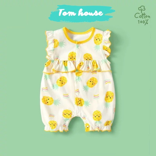 Bộ Body Đùi Tiểu Thư Họa Tiết Dễ Thương Hè Cho Bé Gái Sơ Sinh 𝟐𝟕𝐁𝐃𝐃𝐔