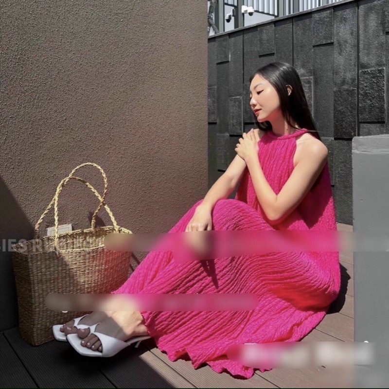 Đầm maxi đi biển ,váy dài đi chơi ,freesize 45-60kg ,hàng QC ,màu chất lượng y hình