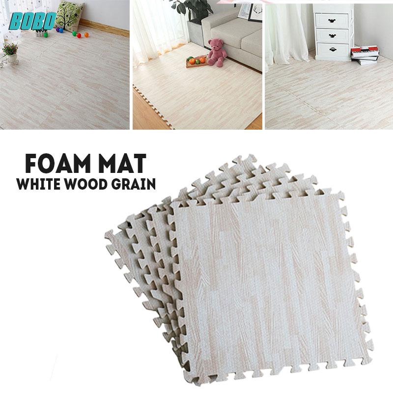 10pcs Thảm sàn mềm giả gỗ phòng ngủ cao cấp 30x30cm