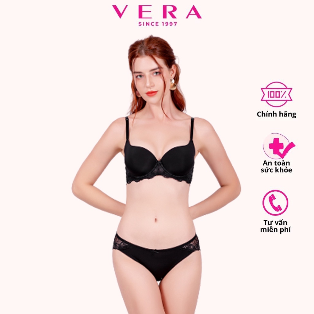 Áo ngực mút dày cúp trơn phối dây lưng ren Misaki 0113
