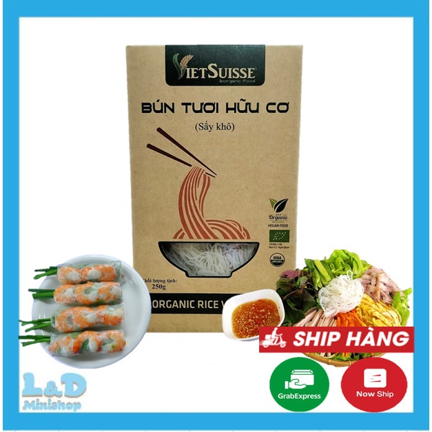 Bún Tươi Hữu Cơ Sấy Khô Vietsuisse 250g