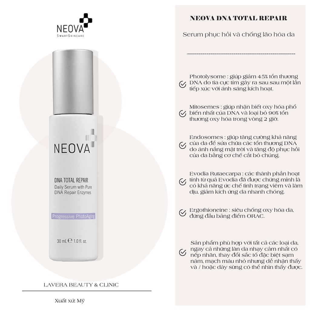 Serum Phục Hồi, Chống Lão Hoá Da Neova DNA Total Repair
