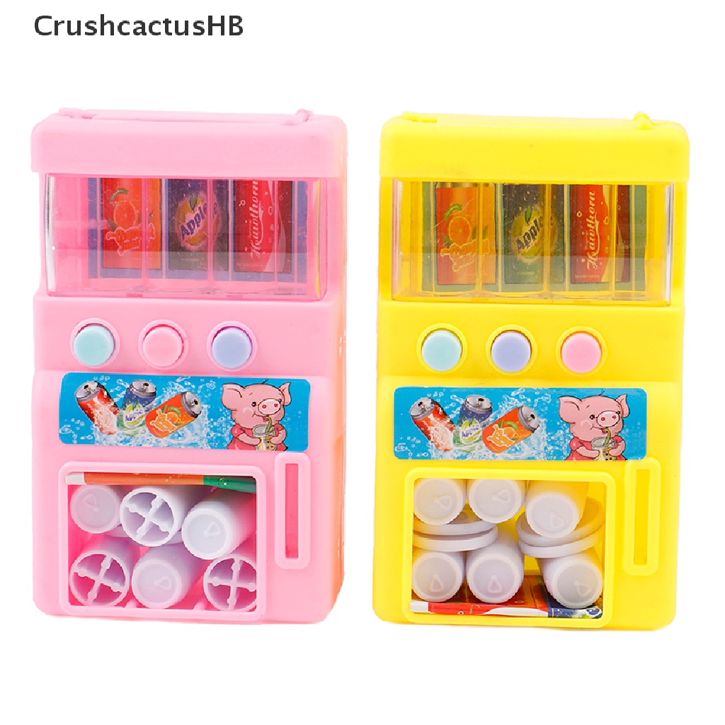 [CrushcactusHB] Simulation Vending Machine with Coins Drinks Pretend Play Kids  Education Toys Hot Sell
