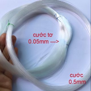 [xả hàng] alo 20m cước tơ siêu mảnh làm vòng tay, vòng cổ...không co dãn siêu bền