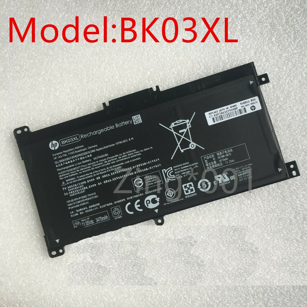 Pin Laptop HP Pavilion x360 14-ba062tu 14m-ba000 14m-ba013dx 14m-ba015dx 14m BK03XL - PIN ZIN