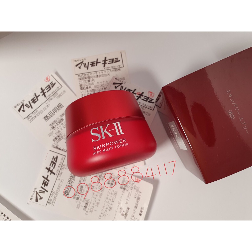 &lt;MẪU MỚI&gt;SKII KEM DƯỠNG TRẺ HOÁ RNA AIRY MILKY LOTION SKINPOWER AIRY MILKY LOTION SKII