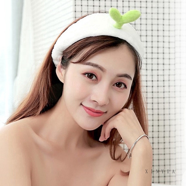 Băng đầu rửa mặt hình mầm cây phong cách Hàn Quốc-oll