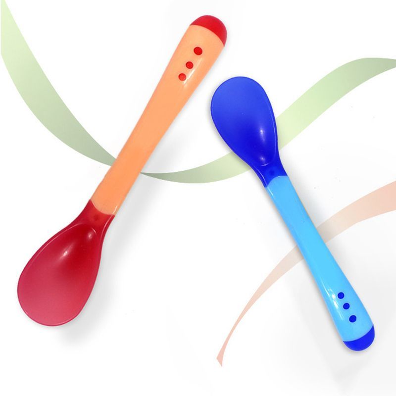 Muỗng Ăn Dặm Bằng Silicon Mềm Chịu Nhiệt Độ Cao Chống Bỏng Cho Bé Sơ Sinh