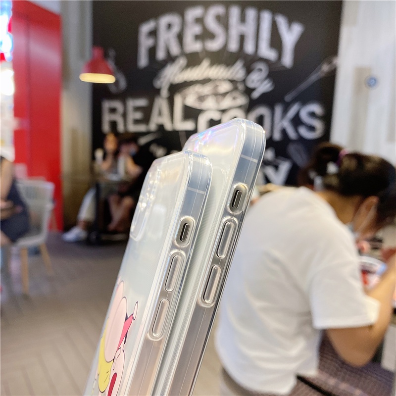 Ốp Điện Thoại Silicon Chống Sốc In Hình Cậu Bé Bút Chì Shin chan Cho Apple Iphone 13 11 12 XR XS 7 8P 6S SE Pro Max mi