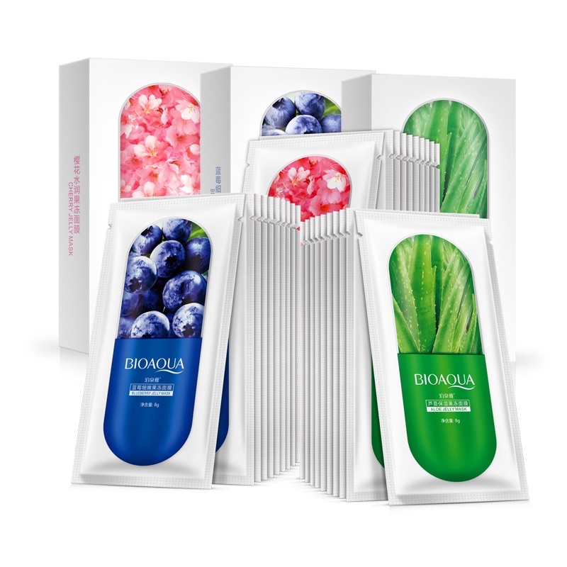 Mặt nạ thạch viên thuốc Bioaqua / mask thạch Bioaqua Cấp ẩm,giảm mụn viêm, trắng sáng da,kiềm dầu