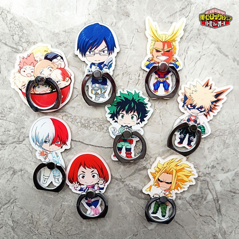 Nhẫn Đỡ Điện Thoại Chống Rơi Hình My Hero Academia