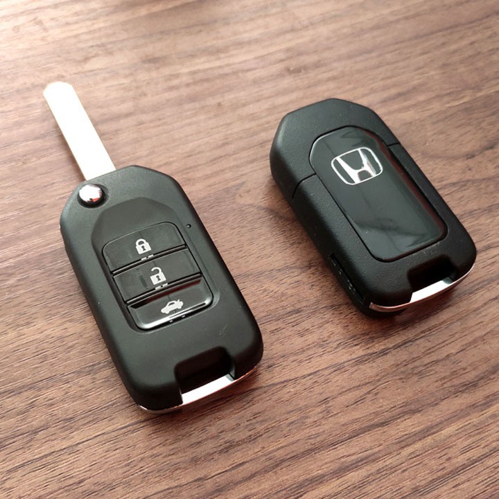 Ốp Chìa Khoá Xe Ô Tô Honda 3 Nút Dạng Khóa Gấp - Tiện ích Mia Shop