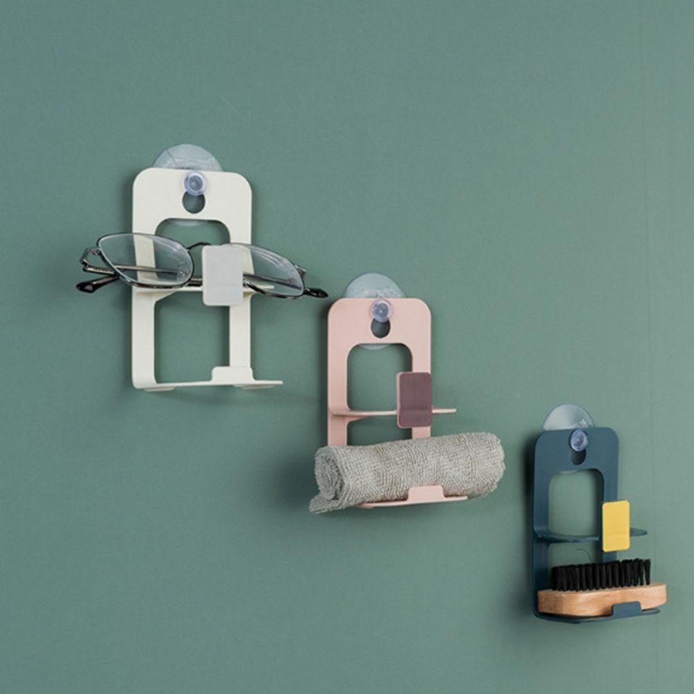 Aaron1 Giá Đỡ Phơi Ráo Bọt Biển / Khăn Lau Chén Dĩa Bằng Kim Loại Có Giác Hút Cho Nhà Bếp