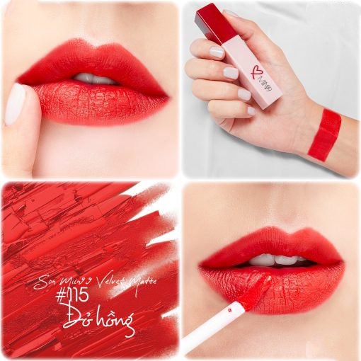 Son kem lì OVA MIIN 99 Velve Matte Lipstick Lacquer 25g