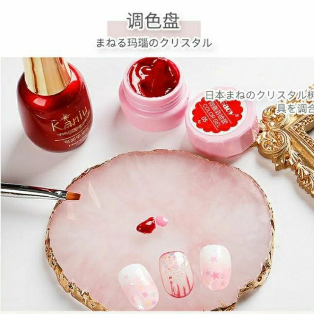 khay pha sơn đá chụp ảnh, tán bột vẽ , gel vẽ, pha màu - manh219