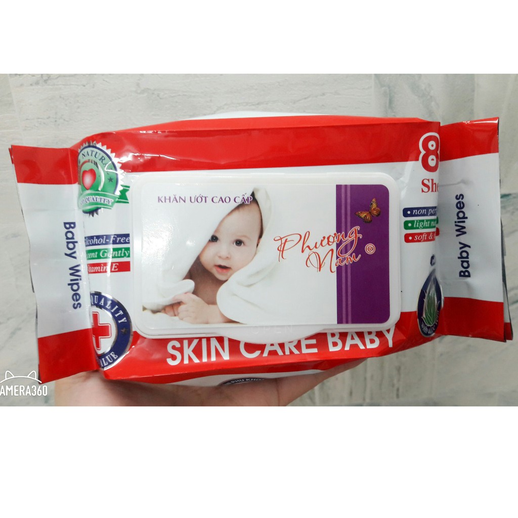 Khăn Ướt SKIN CARE BABY PHƯƠNG NAM - 80 Khăn