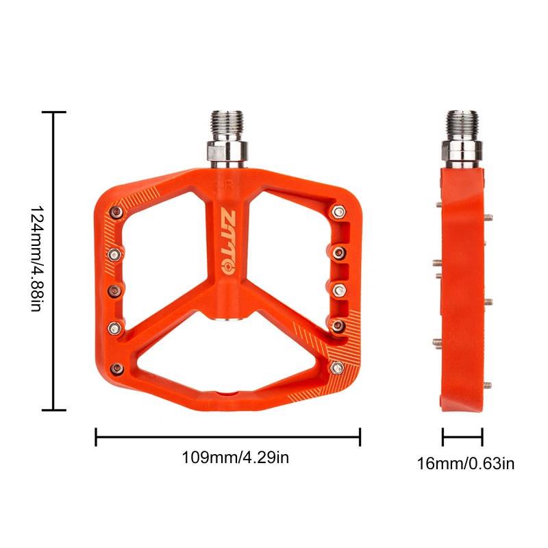 Bàn Đạp Thay Thế Bằng Sợi Nylon Có Ren 9 / 16 Chuyên Dụng Cho Xe Đạp Leo Núi