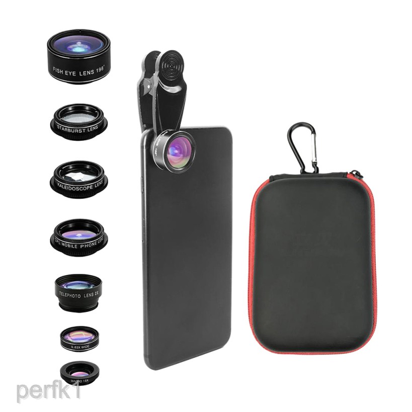 Hot☛7 in 1 Set Fisheye Wide-angle Micro Portrait External Mobile Camera Lens