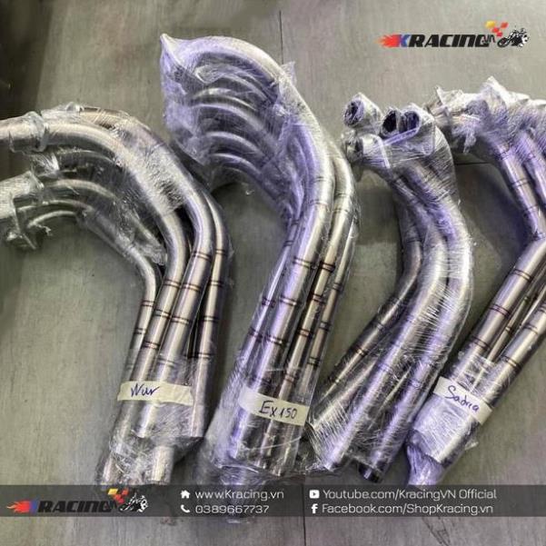 Cổ pô zin titan cho Exciter150,155VA,Winner,Sonic,Raider,Satria  123