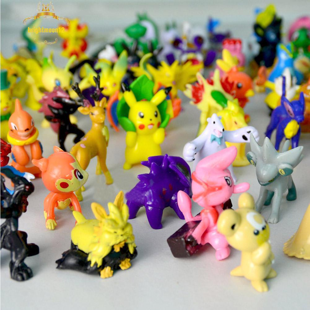 ☆READY☆ 24pcs Pokemon Pocket Monster Desktop Game Cartoon Doll Cake Decor Child Toy