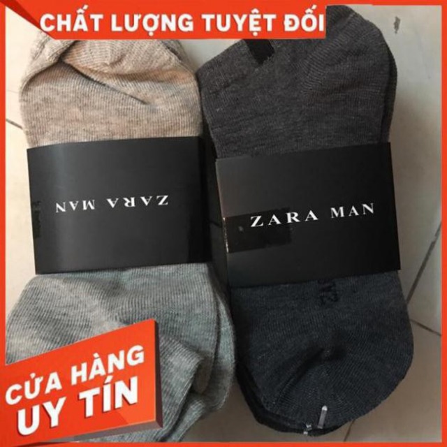 Bộ 10 đôi tất ZR men cổ ngắn màu nam tính