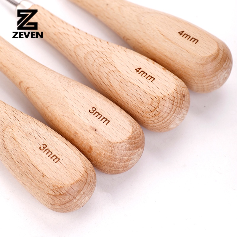 1 Mũi Kim Cương Bằng Gỗ 3mm 4mm 5-6mm Chuyên Dùng May Đồ Da