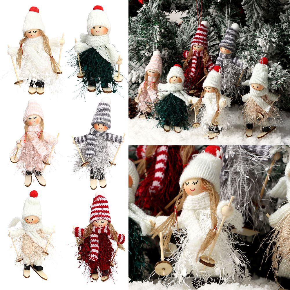 Búp Bê Hình Thiên Thần Trượt Tuyết Trang Trí Năm Mới / Giáng Sinh