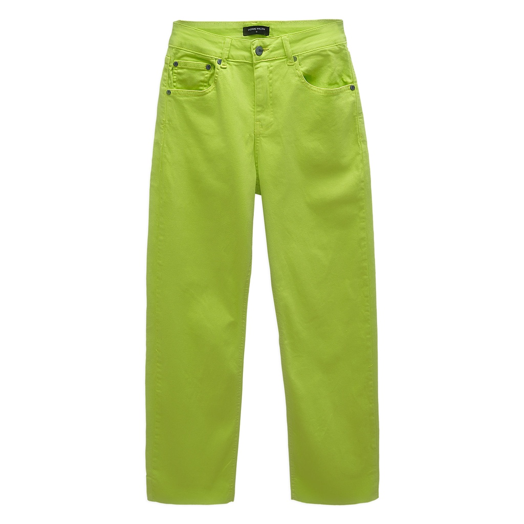 Quần Jean Nữ Straight Unfinished , Chất Cotton Pha Spandex Thoải Mái , WQJ000070,SOMEHOW