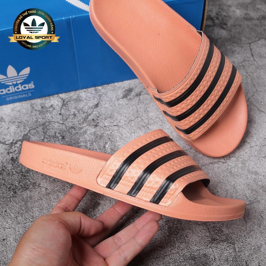 Dép Adidas Nữ Full Tag Code Màu Cam Độc Nhất Siêu Thoái Mái Êm Chân ❤️FREESHIP❤️