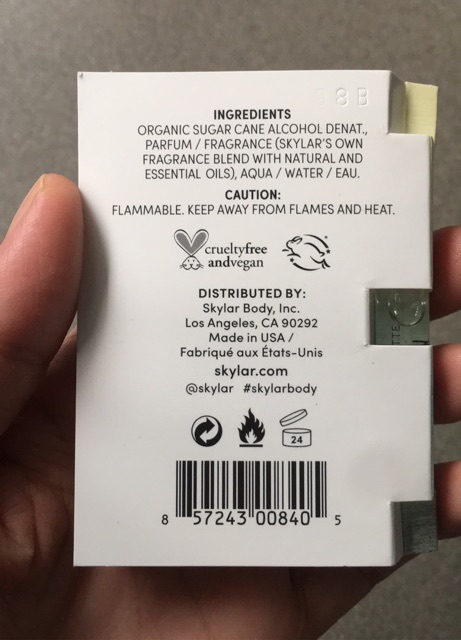 Vial mẫu thử nước hoa nữ Skylar Isle EDT  - USA