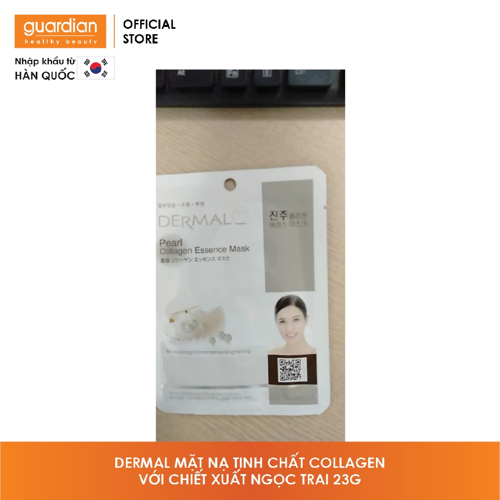 Mặt nạ Dermal tinh chất Collagen với chiết xuất Ngọc trai 23g