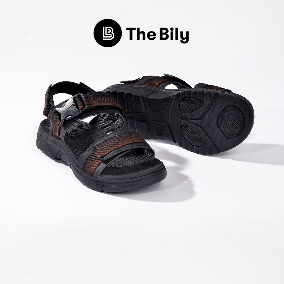 Giày Sandal Nam The Bily 03 Quai Ngang - Nâu Thổ Cẩm