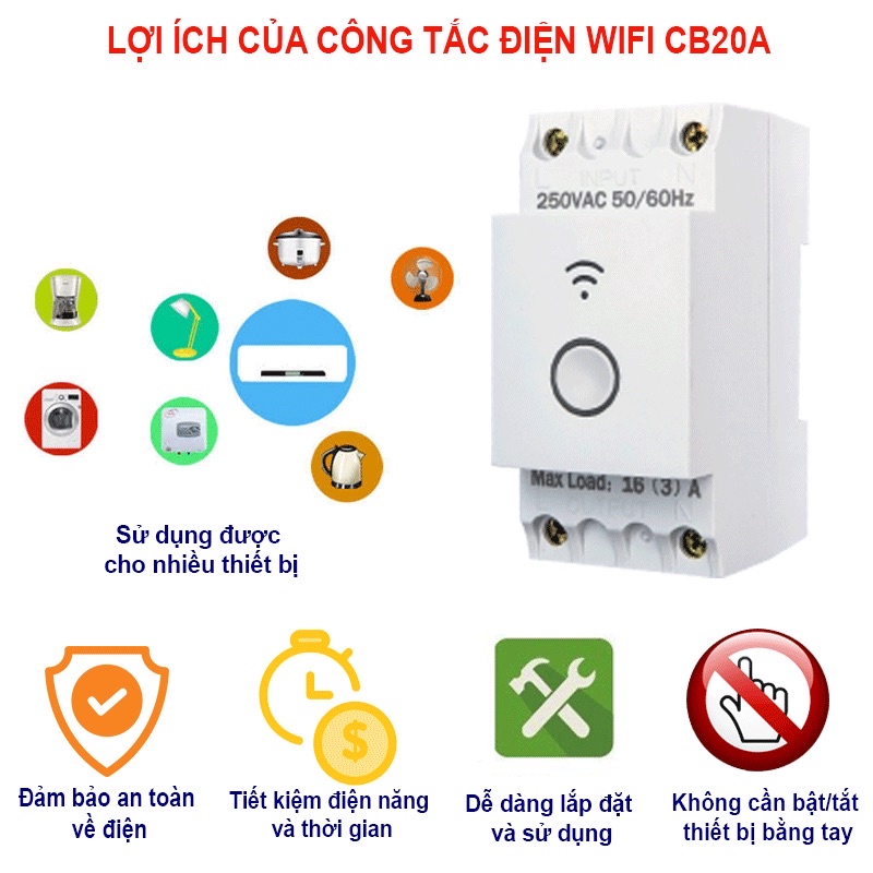 Công tắc thông minh thanh ray Kawasan