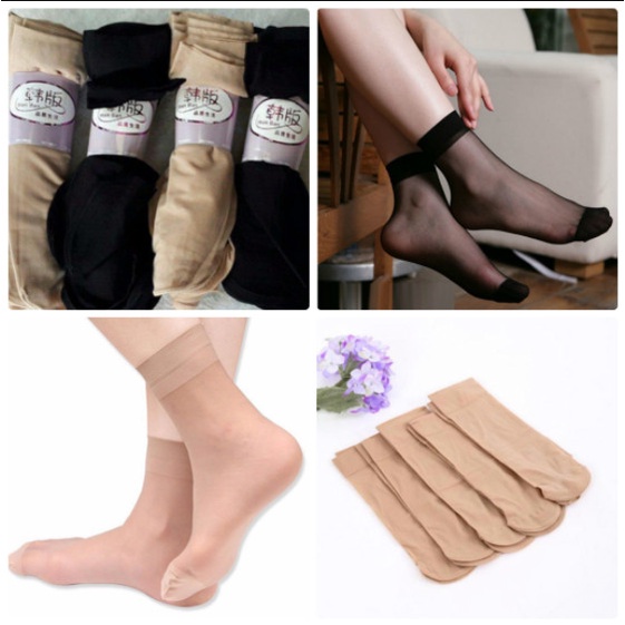 Tất Nữ Chống Nắng Cổ Cao Nữ - Vớ Cổ Cao Nữ Giấy Mỏng Thoáng Khí Co Giãn Tốt Tất Da Chân