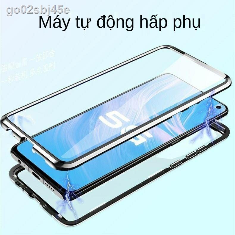 vỏ điện thoại vivox60 x60pro kính chống rơi hai mặt bảo vệ ống bao gồm đầy đủ từ tính khung kim loại
