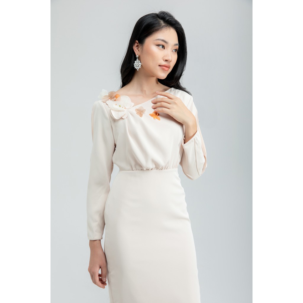 Đầm hoa lan tay lỡ thiết kế IVY moda MS 48C5857 | BigBuy360 - bigbuy360.vn