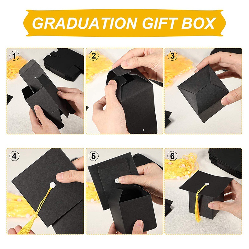 Bộ 50 Hộp Đựng Kẹo/ Quà Tốt Nghiệp/ Tốt Nghiệp Độc Đáo Trang Trí Lễ Tốt Nghiệp DIY