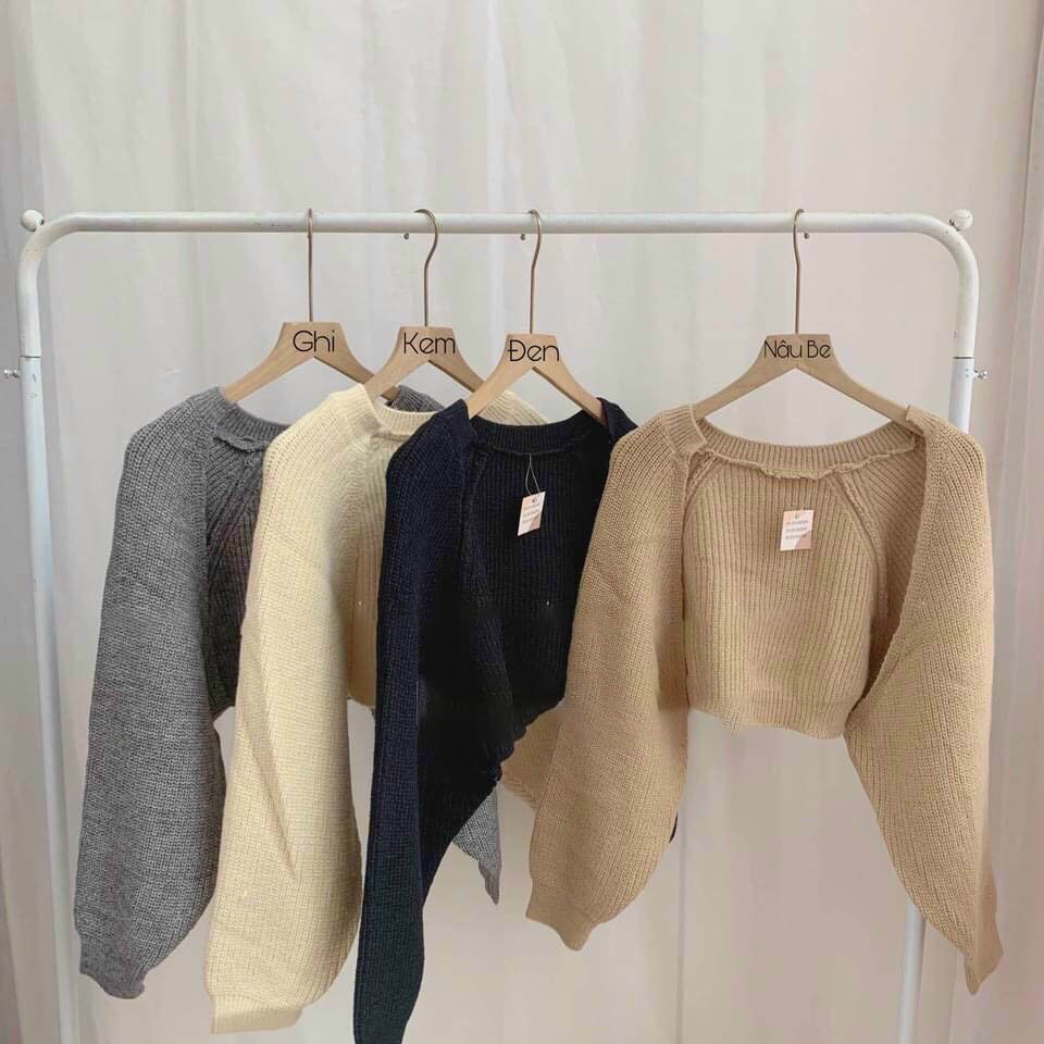 Áo khoác len cardigan FM Style crotop chất len đan xịn phong cách sexy hot trend 211006080 | BigBuy360 - bigbuy360.vn