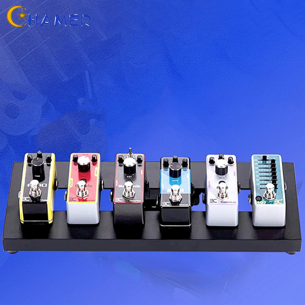 CHAMER- ~Effect Pedal Board Aluminum Alloy Cable Management Electric Guitar Effect Board