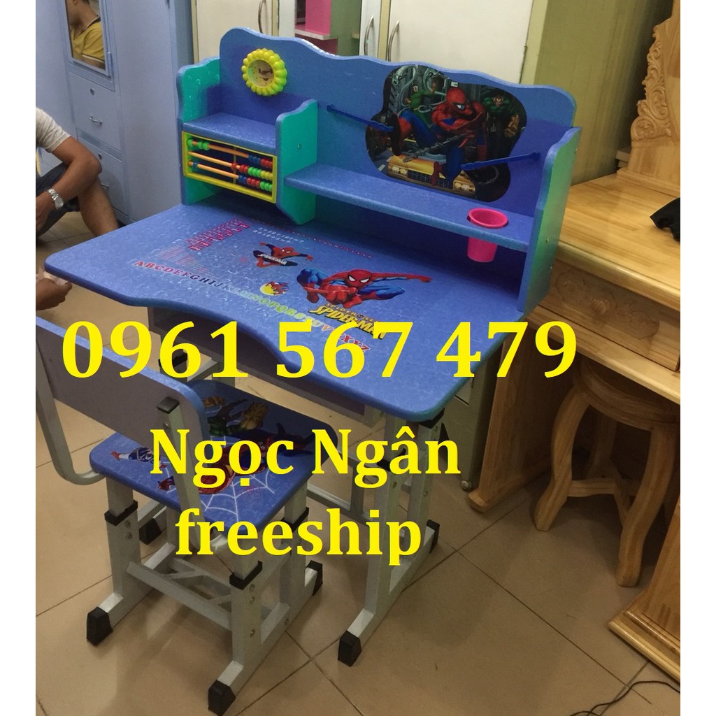 Bộ Bàn học sinh lắp ráp tăng giảm chiều cao cho bé HCM