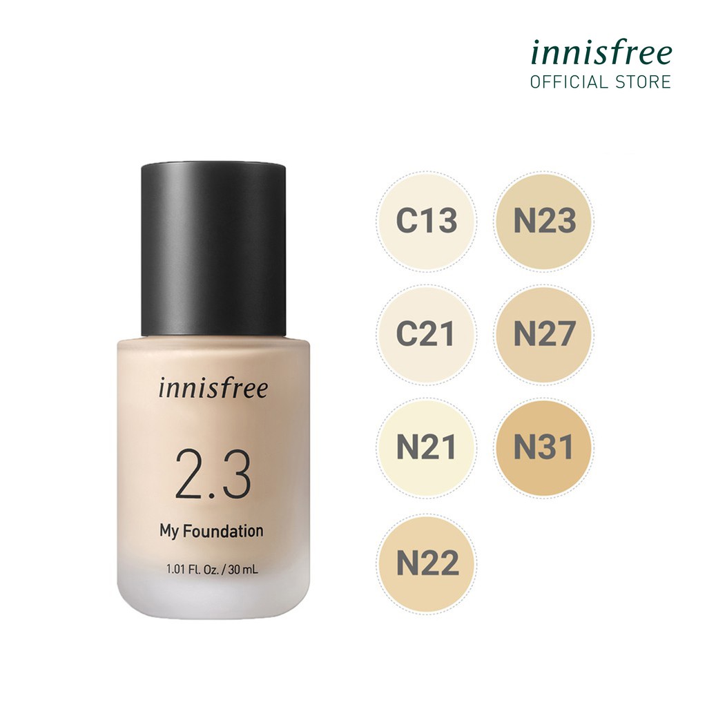 (Phiên bản mới) Kem nền trang điểm innisfree My Foundation 2.3 30ml | BigBuy360 - bigbuy360.vn
