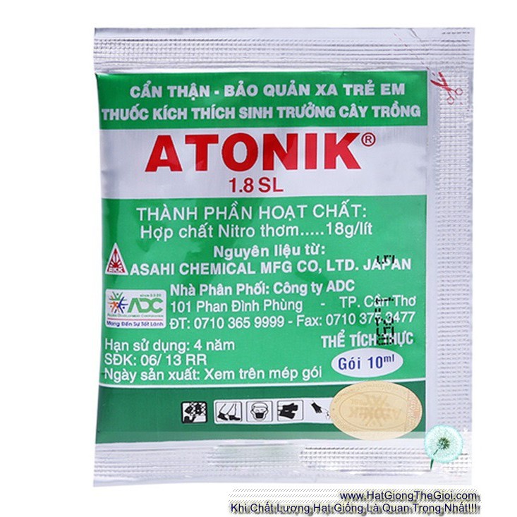 01 Gói 10Ml ATONIK 1.8 SL Thuốc Kích Nảy Mầm Sinh Trưởng Bón Lá 1 (C7.201)