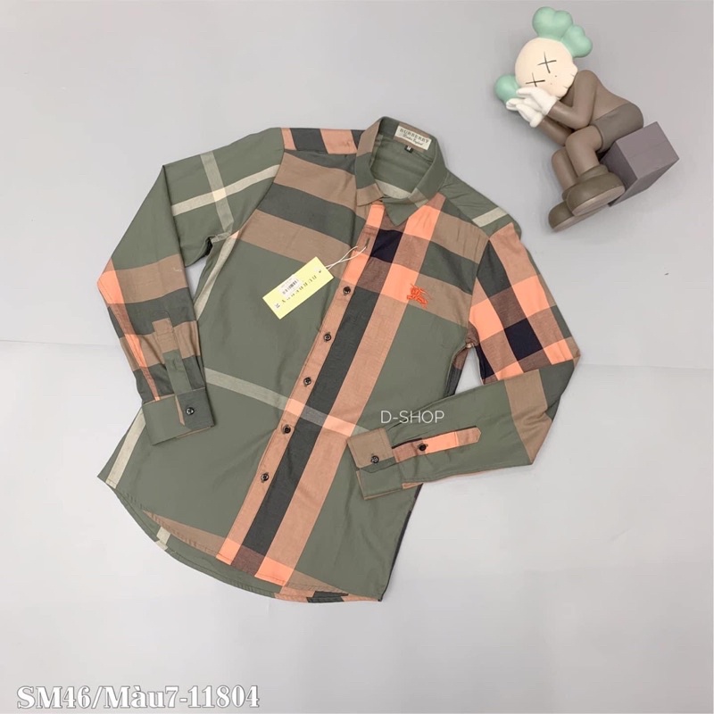 Sơ Mi nam Bubbery kẻ truyền thống