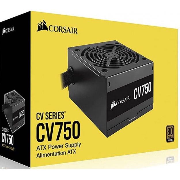 Nguồn Máy Tính PC Corsair Series CV 750 750W 80 Plus Bronze Hoàng Long Computer