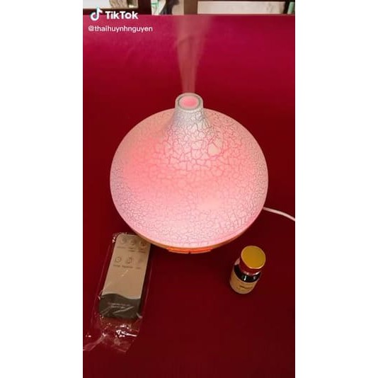 Máy Xông Tinh Dầu aroma diffuser 7 led color options, Có Remote điều khiển