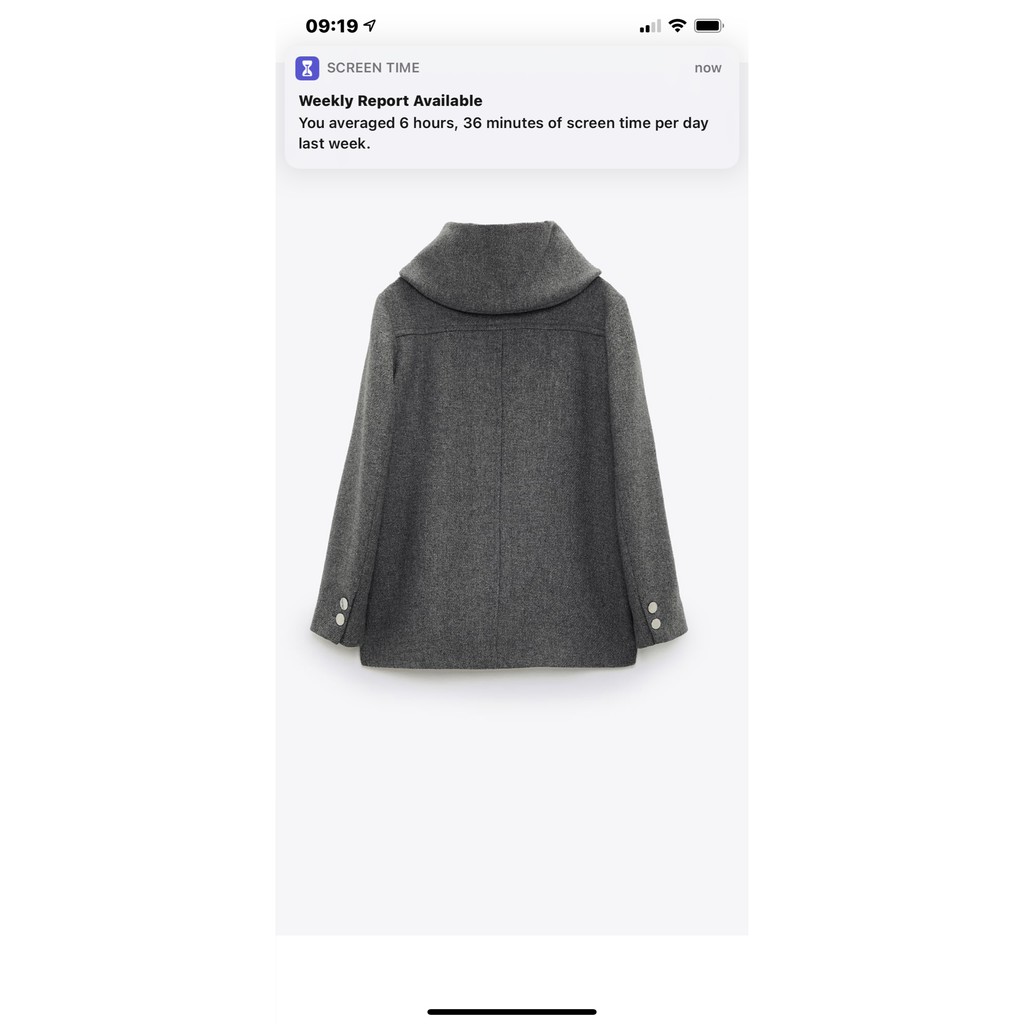 áo dạ có mũ Zara authentic size XS newtag