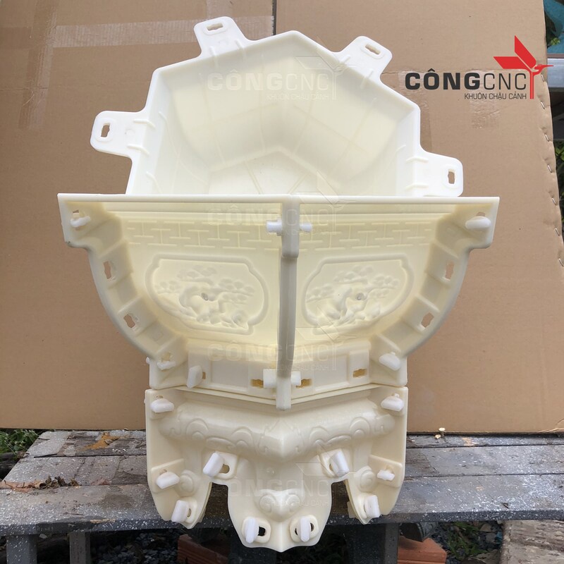 Khuôn Chậu Cảnh ABS, Lục Giác 35 và Đôn Chân Kỷ 35