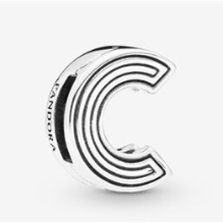 Silver Letter Clip Charm