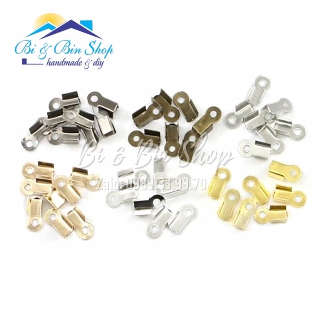 20 Cái Kẹp Đầu Dây Làm Dây Chuyền, Vòng Đeo Tay, Trang Sức Handmade